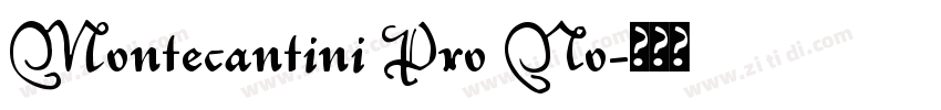 Montecantini Pro No字体转换